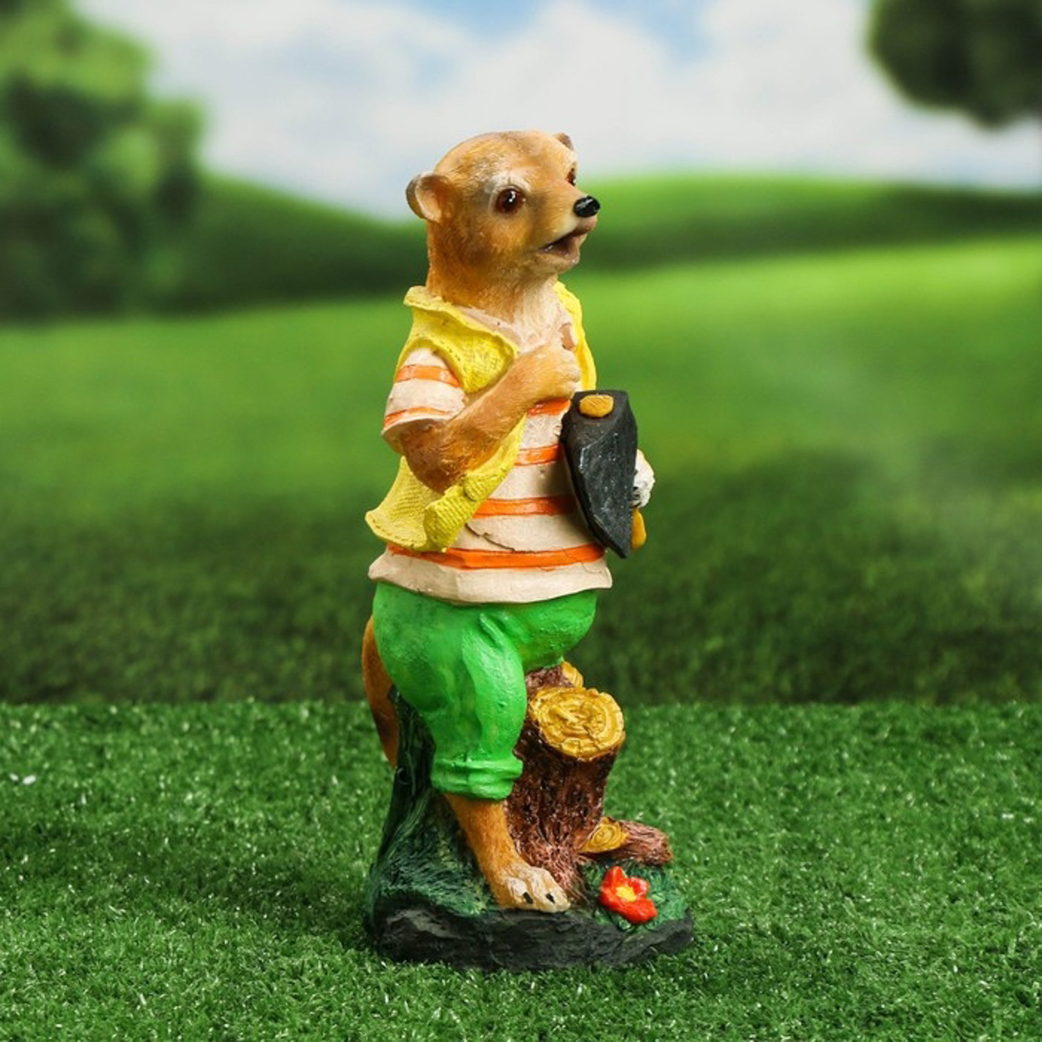 Садовая фигура "Суслик с топором" 26х10х10см 7560289 Садовая фигура "Суслик с топором" 26х10х10см 7560289