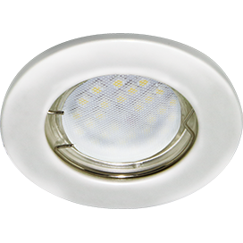 Светильник встраиваемый MR16 DL90 GU5.3 Ecola плоский Перламутровое серебро FP1611EFY *10/200