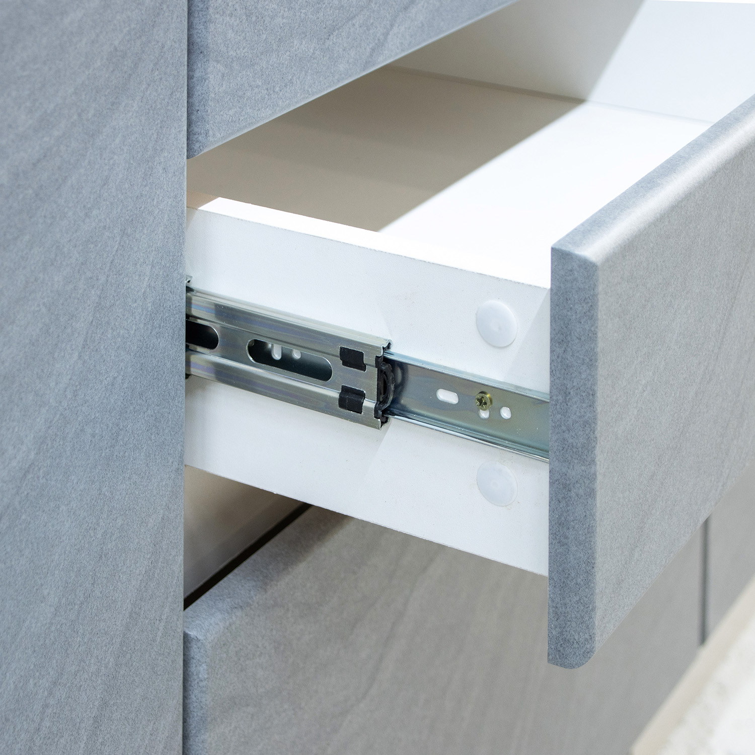 Шкаф напольный 600х850х600 мм BROZEX-WOOD GreyWind, с двумя ящиками