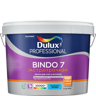 Краска акриловая 2.5 л для стен и потолков DULUX BINDO 7, база BW, матовая, влагостойкая