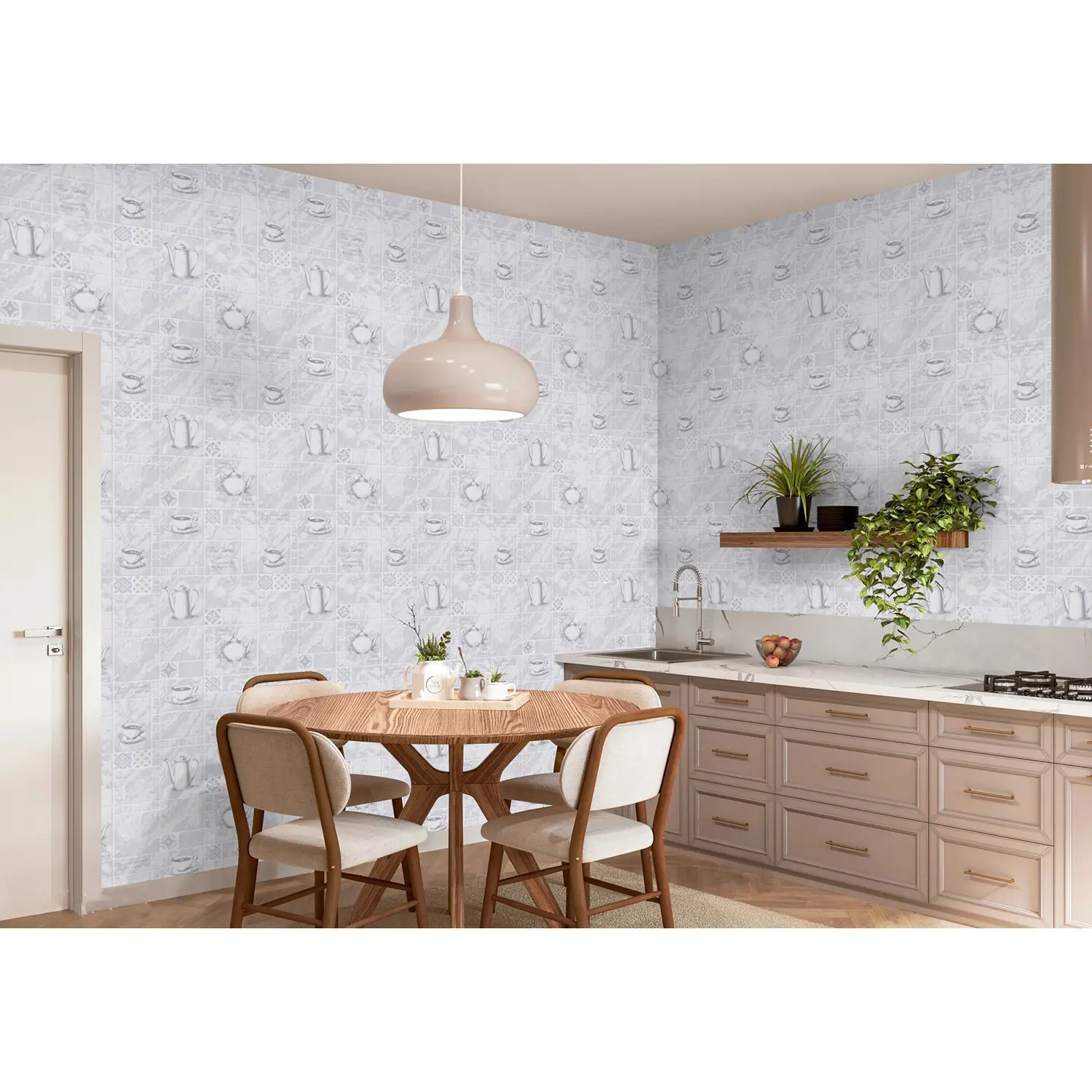 яяяОбои винил "HomeColor" Tea Time HC11060-46  0.53*10м *16