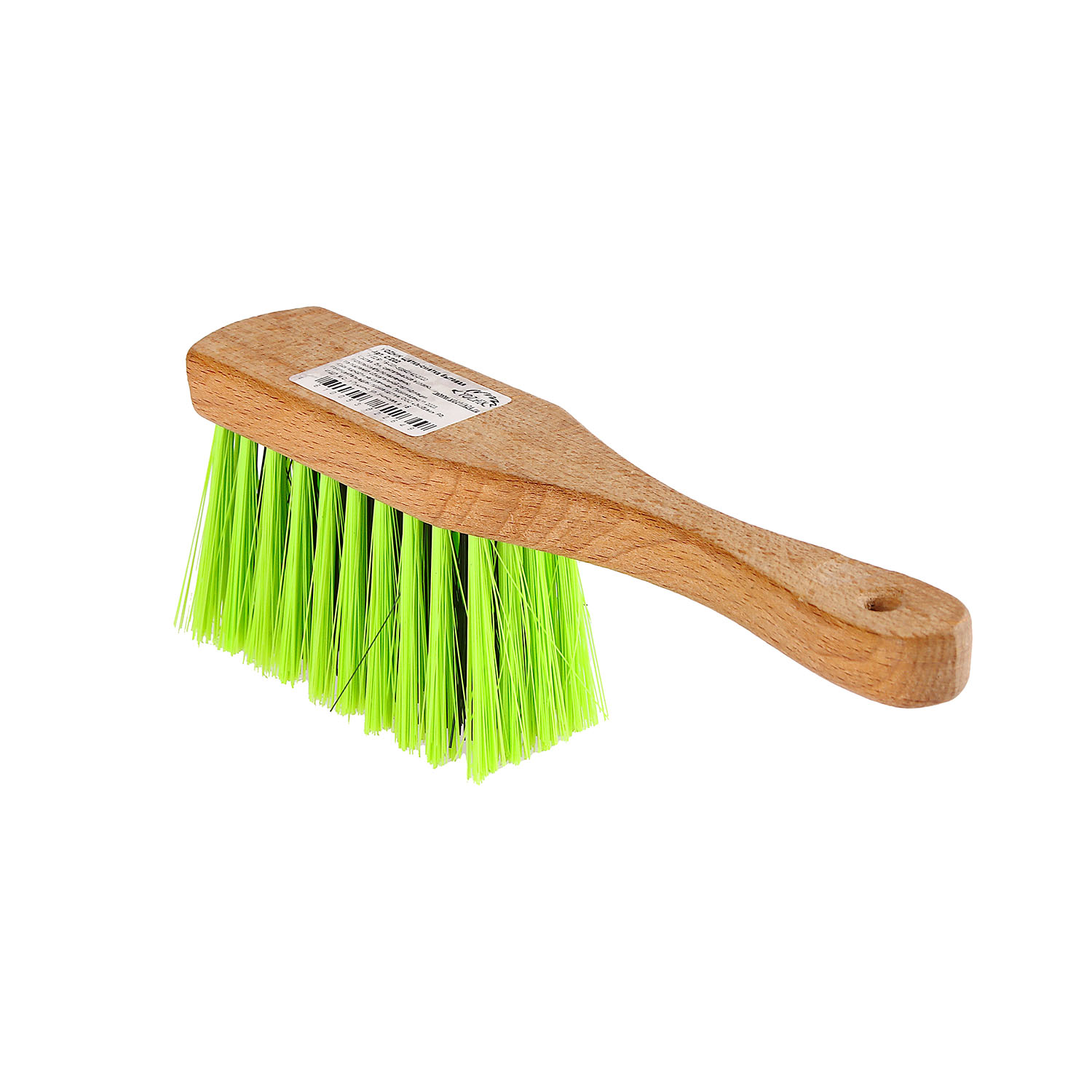 яяяЩетка-сметка деревянная ручка дл. 21см, иск.щетина, выс.щетины 4,5см С/202 "YOZHIK" *1/62