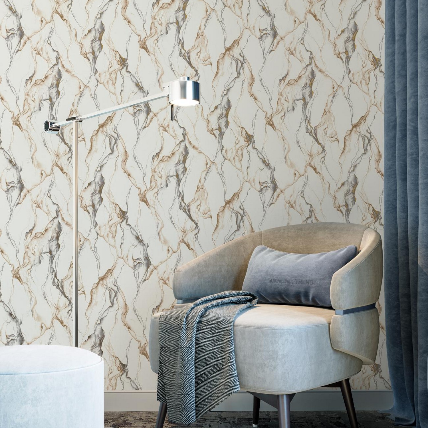 Обои флиз "Палитра" Glam TC72289-19 TrendColor  1,06*10м *6