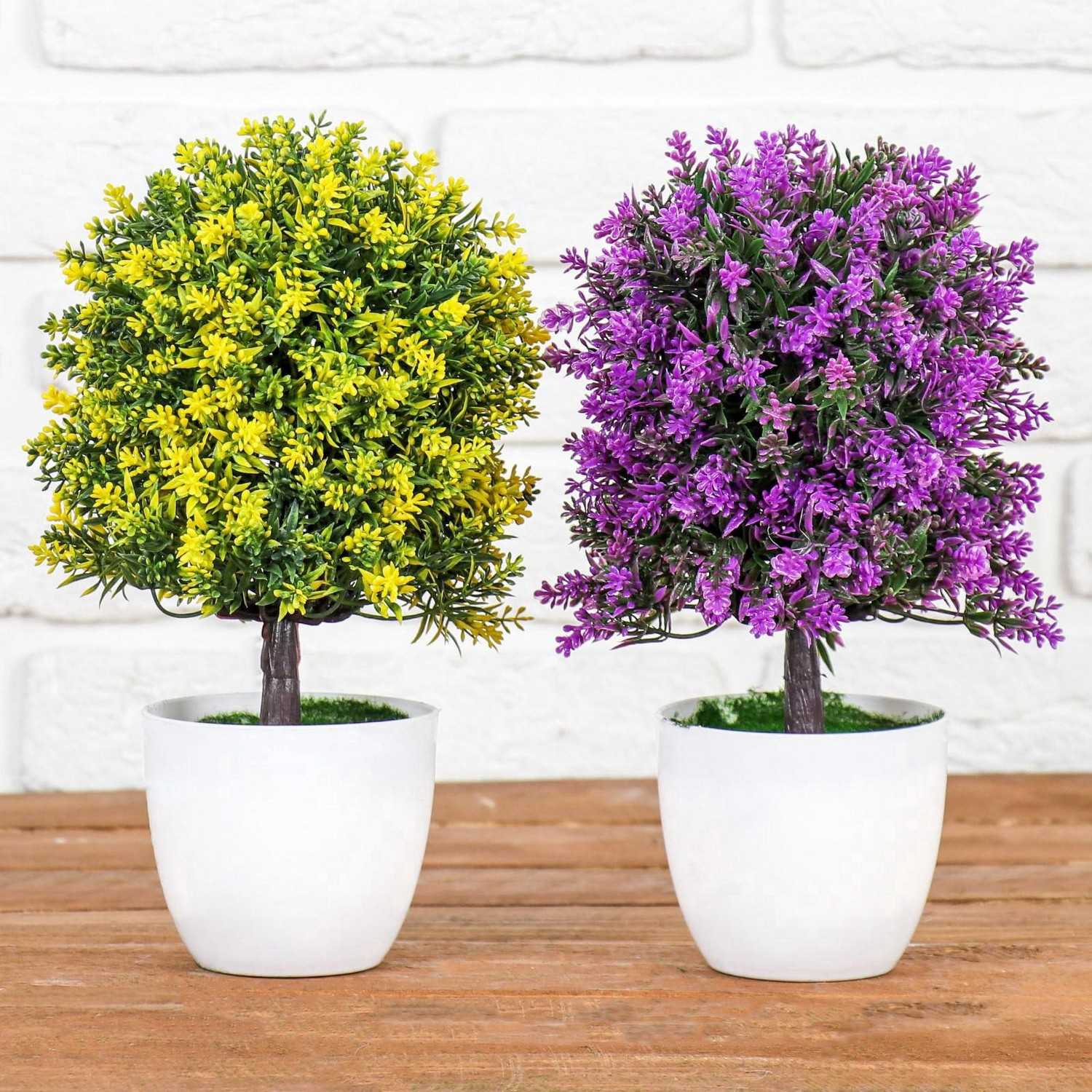 Бонсай "Пышное деревце с цветами" 12*25 см, микс   3792278