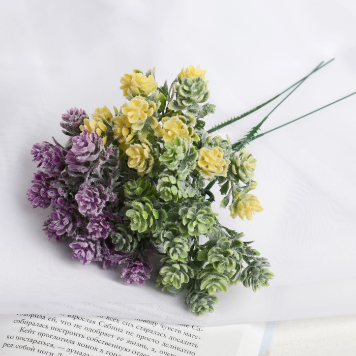 Букет "Круглолист" 17 см, (с напылением), микс   4642656 Букет "Круглолист" 17 см, (с напылением), микс   4642656