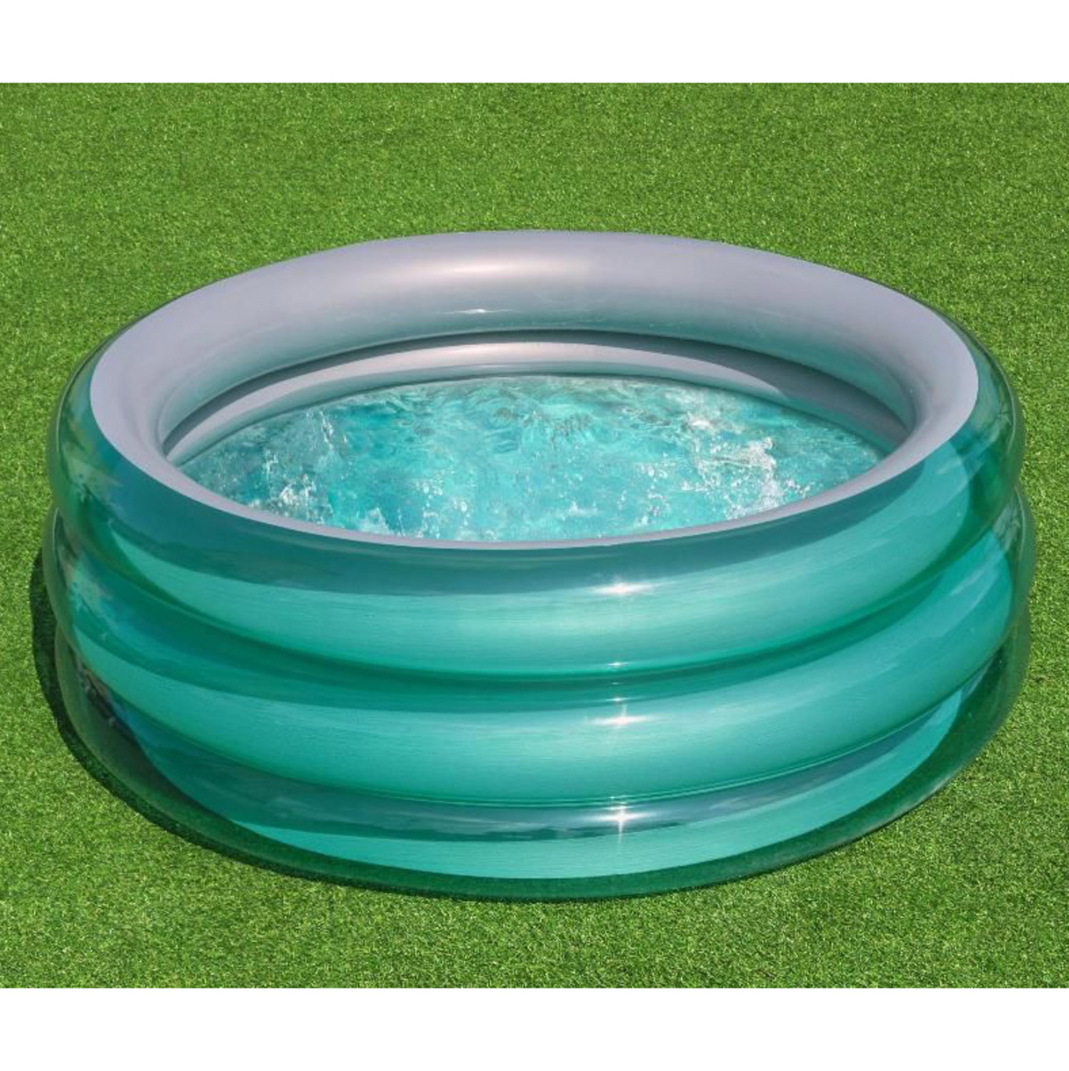 Бассейн надувной детский BESTWAY Металлик, 150х150x53 см, 445 л Бассейн надувной детский BESTWAY Металлик, 150х150x53 см, 445 л