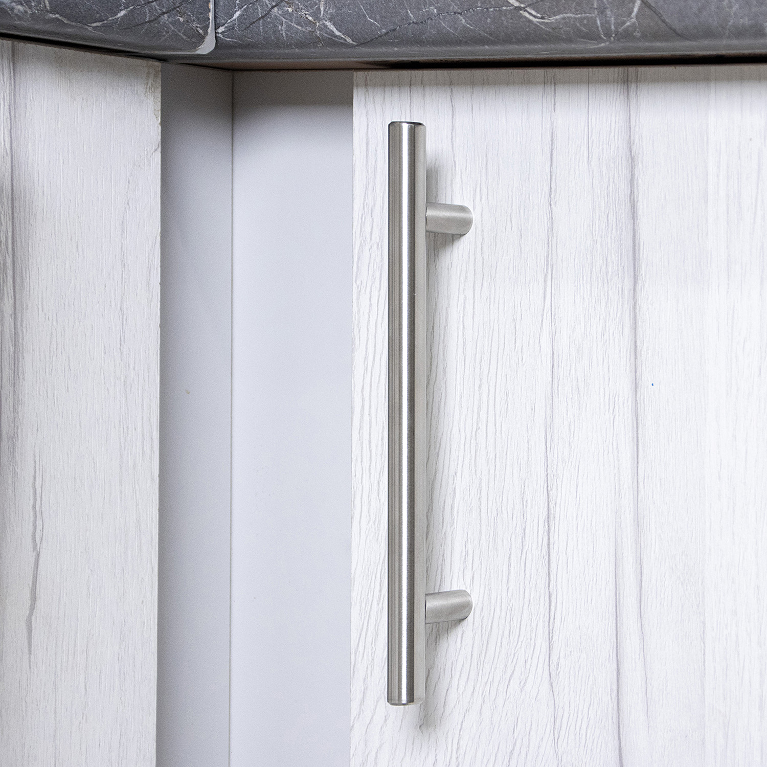 Шкаф напольный угловой 1000х850х600 мм BROZEX-WOOD Camellia, левый, с дверцей, серый / юта Шкаф напольный угловой 1000х850х600 мм BROZEX-WOOD Camellia, левый, с дверцей, серый / юта