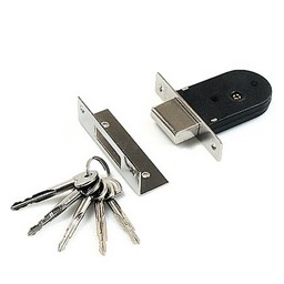 Замок врезной КОРПУС 90-К-CR хром, под крестообразный ключ Апекс *1/12/48