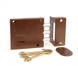 Замок накладной БИФ-0030-1*3-ЛК *1/20