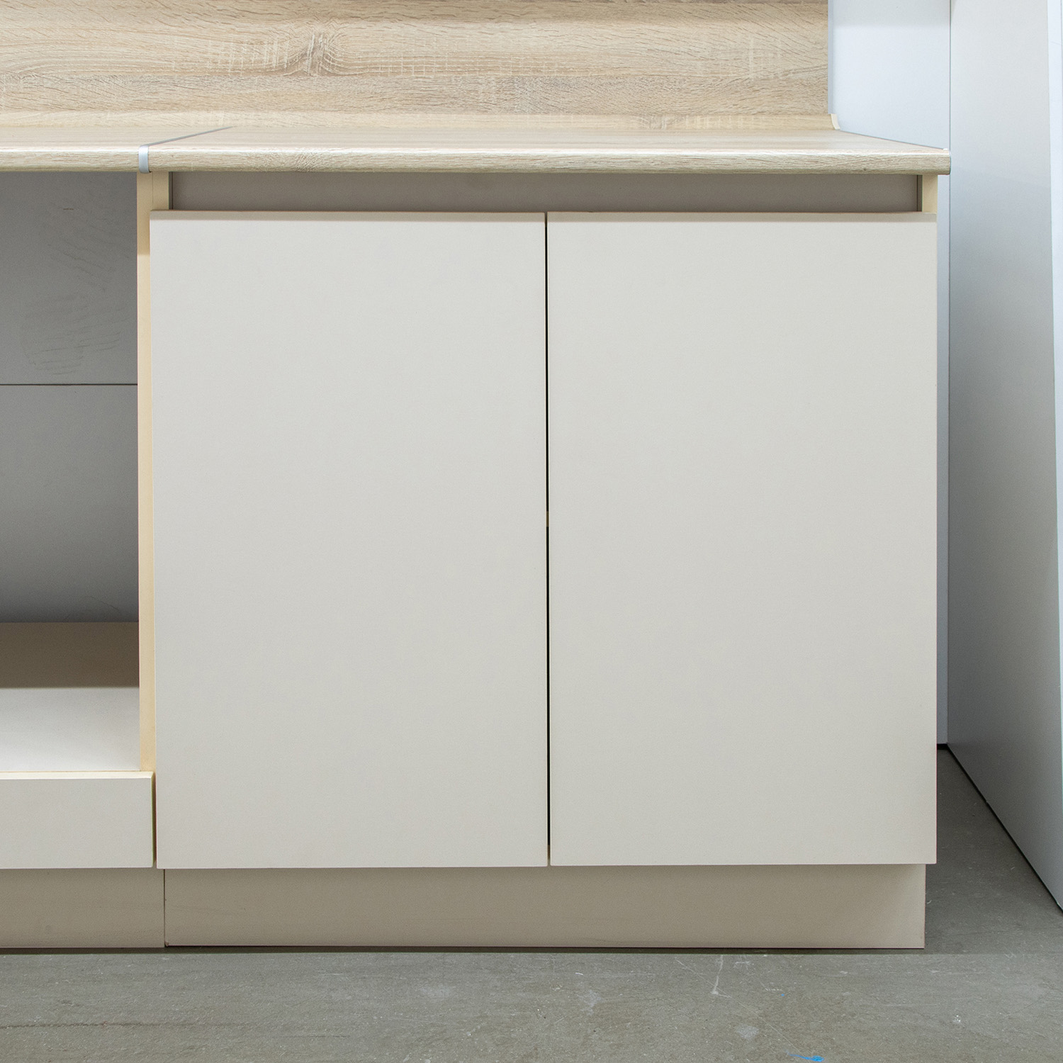 Шкаф напольный 800х850х480 мм BROZEX-WOOD Melissa, с двумя дверцами, светло-бежевый