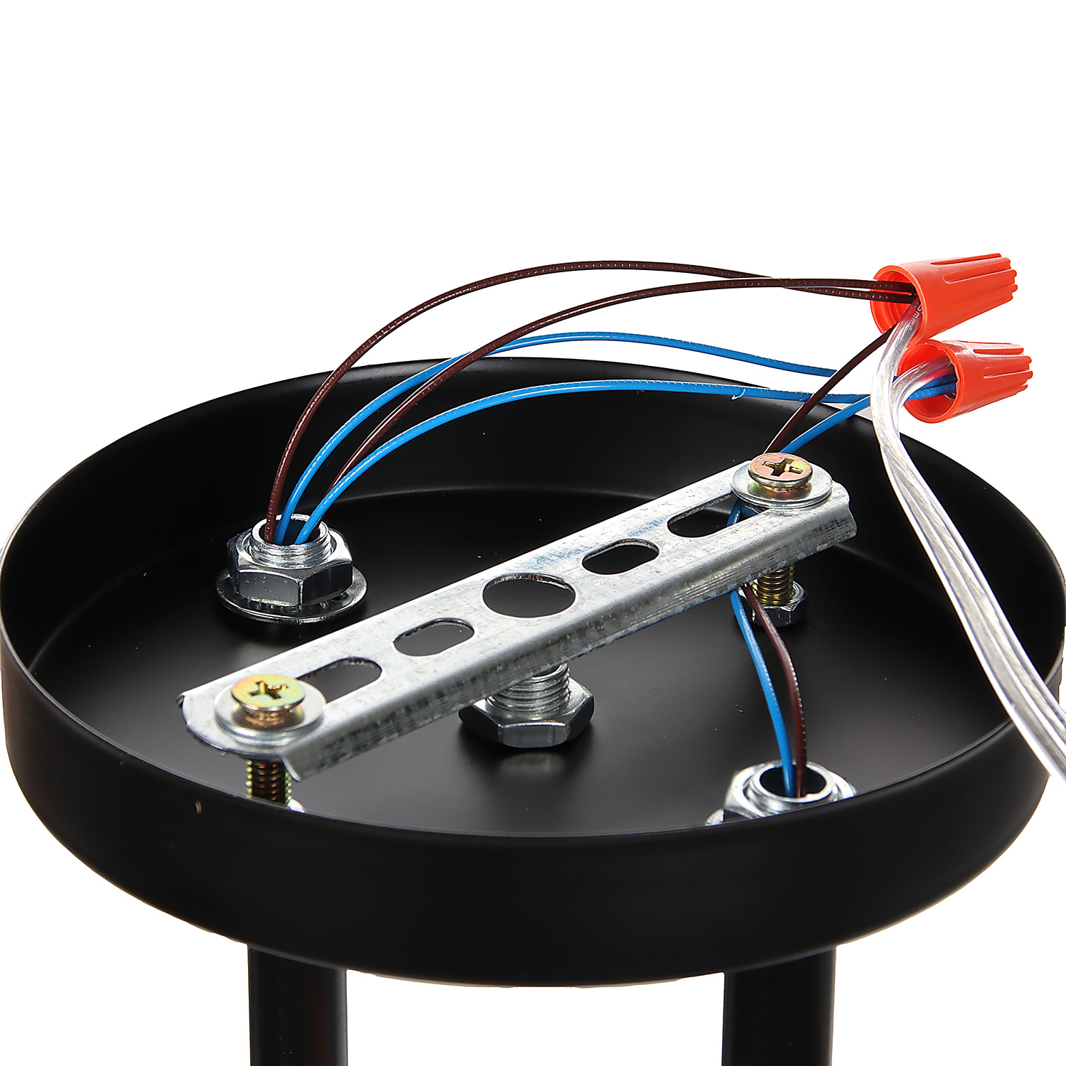 Люстра N6418/3 BK+WOOD 3*40W E27 220V (l-560; w-120; h-270)  VERNER LIGHTING *1