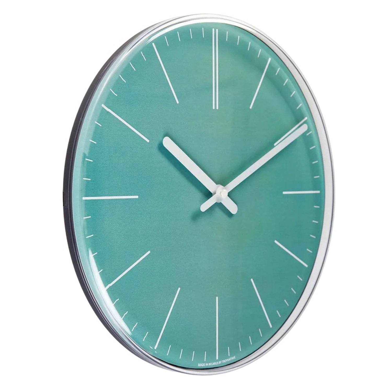 Часы настенные, серия: Интерьер, плавный ход, d-30 см, зеленые 9685711