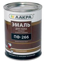 Эмаль ПФ-266 для пола золотисто-коричневая 20 кг Лакра *1/33
