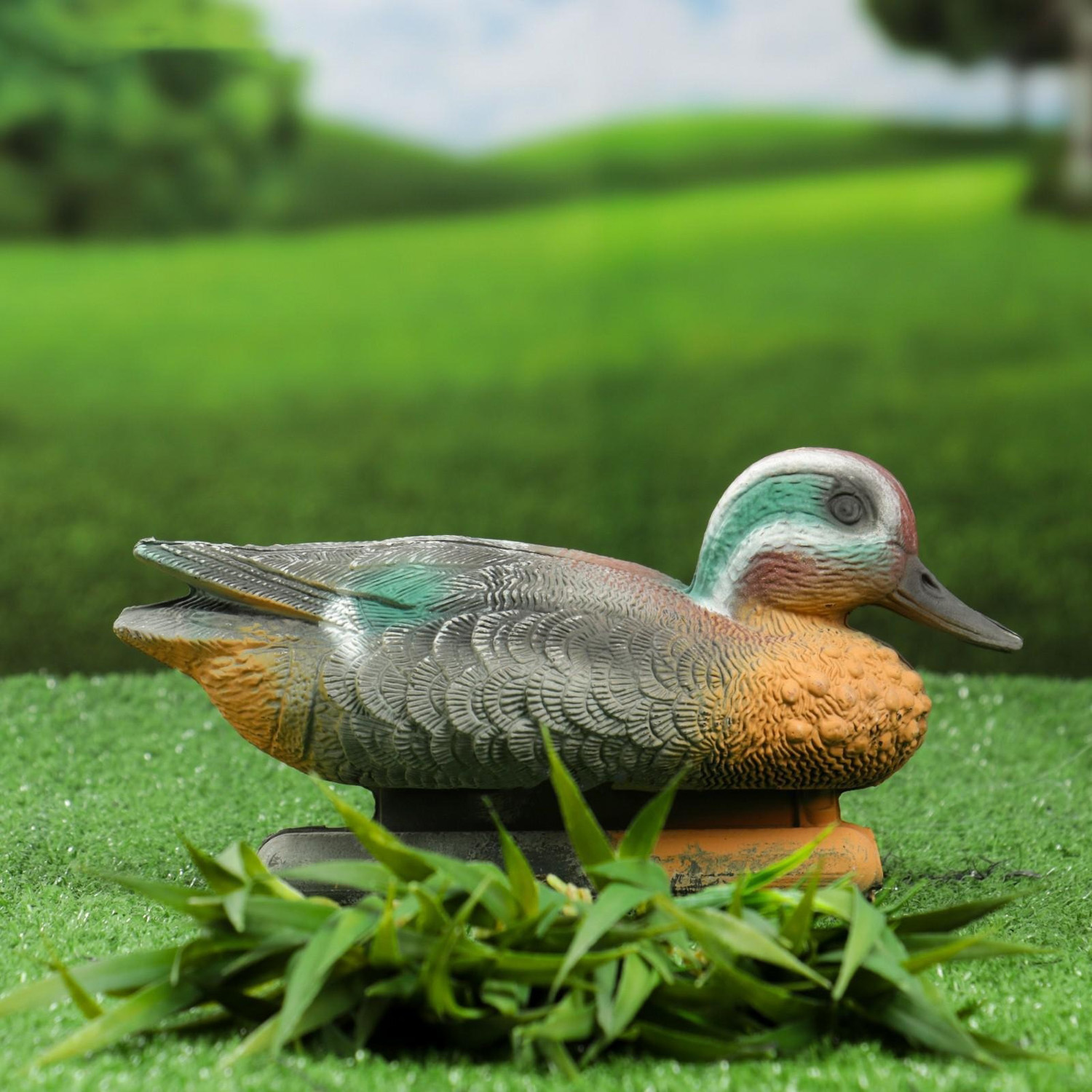 Фигура подсадная "Чирок-свистунок" селезень, 24х11х12,5см  5065706 Фигура подсадная "Чирок-свистунок" селезень, 24х11х12,5см  5065706