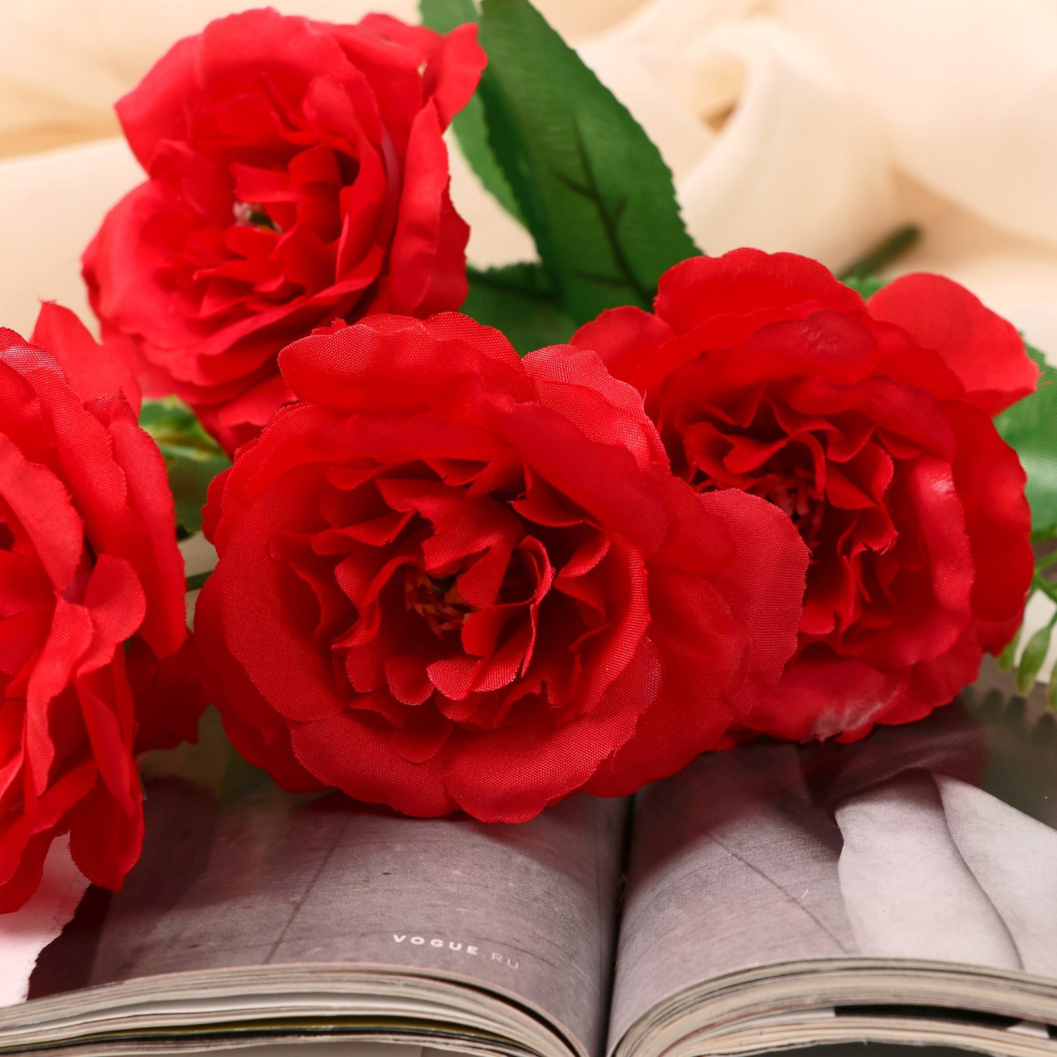 Букет «Роза Шток», 6×27 см, МИКС