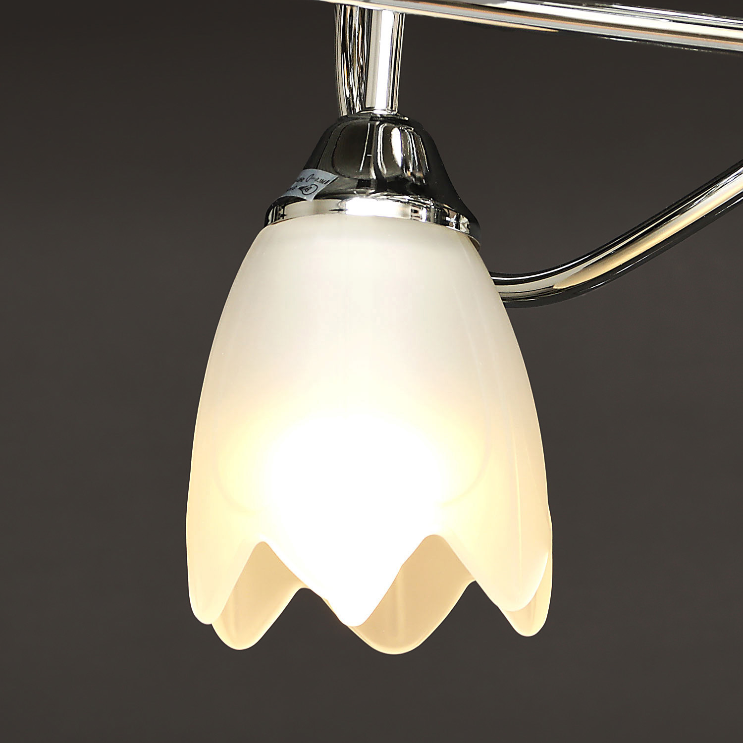 Люстра 004/3+3CR WT Е27 6*40W S=13м2 *1