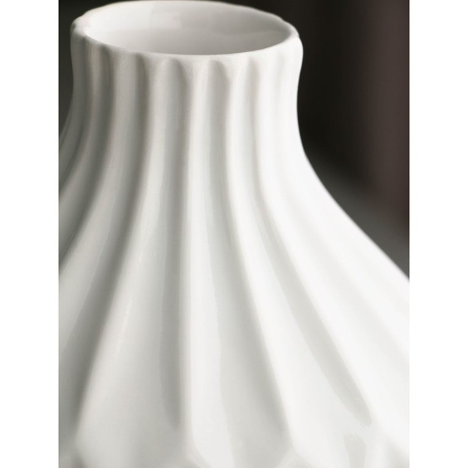 Ваза настольная «Шар», h=18 см, цвет белый, керамика, 1 сорт, Иран