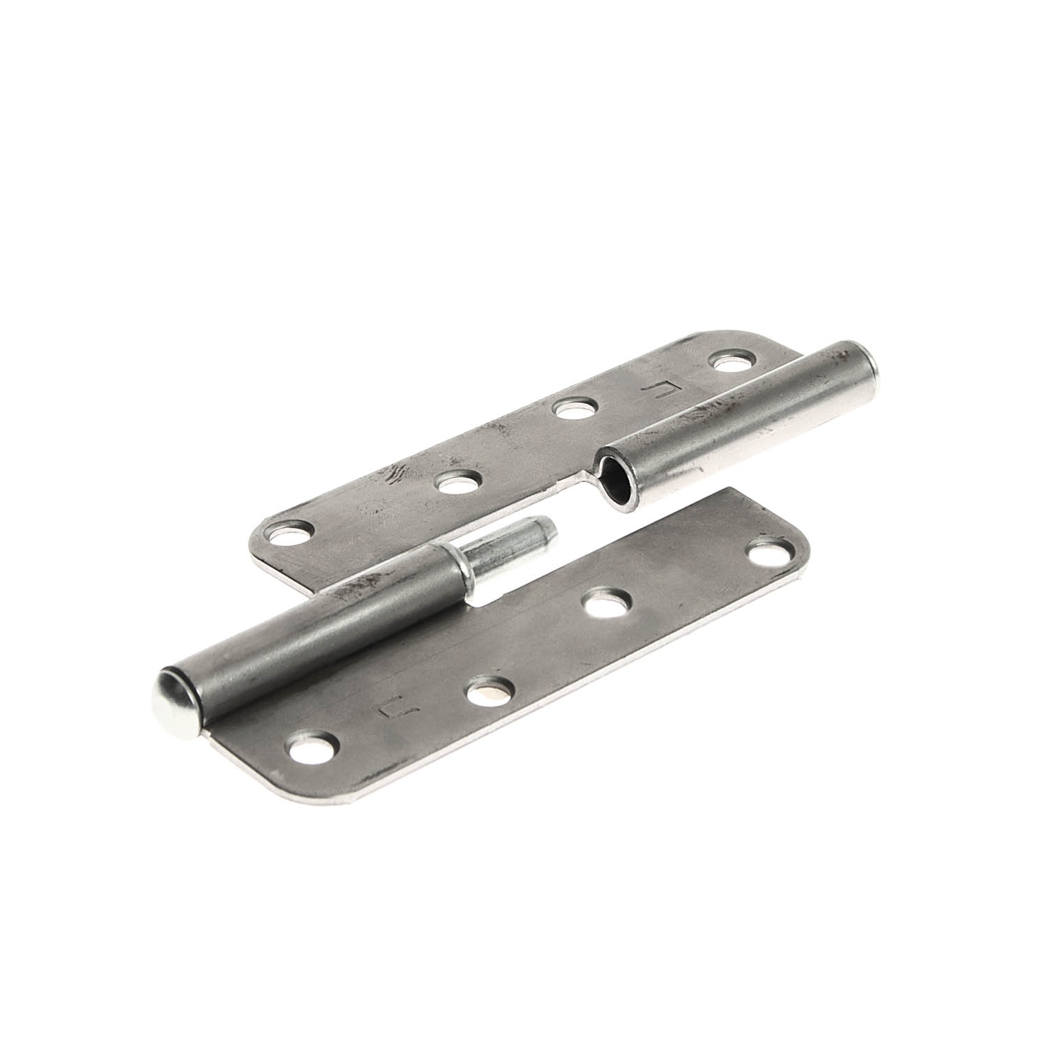 Петля накладная 110мм б/покрытия ЛЕВАЯ СКОБИС *50