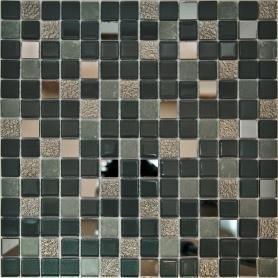 Мозаика 30.5х30.5 см Гранит Холл LAD 13, 0.09 м², стекло, серый