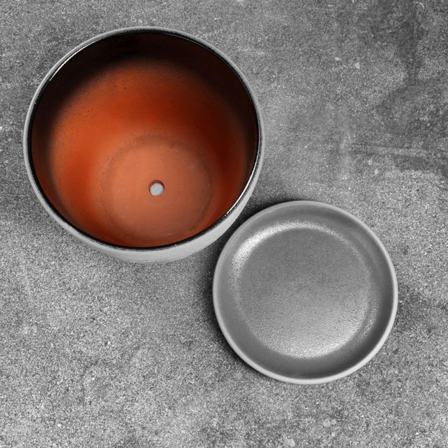 Кашпо керам. "Крокус" "Живопись" 2,3л d верха 177мм h155мм с поддоном черный №3 КС-К3-203-15 *8