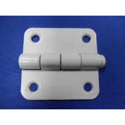 Петля накладная полимер.110мм белая ЛЕВАЯ КУНГУР *10/200