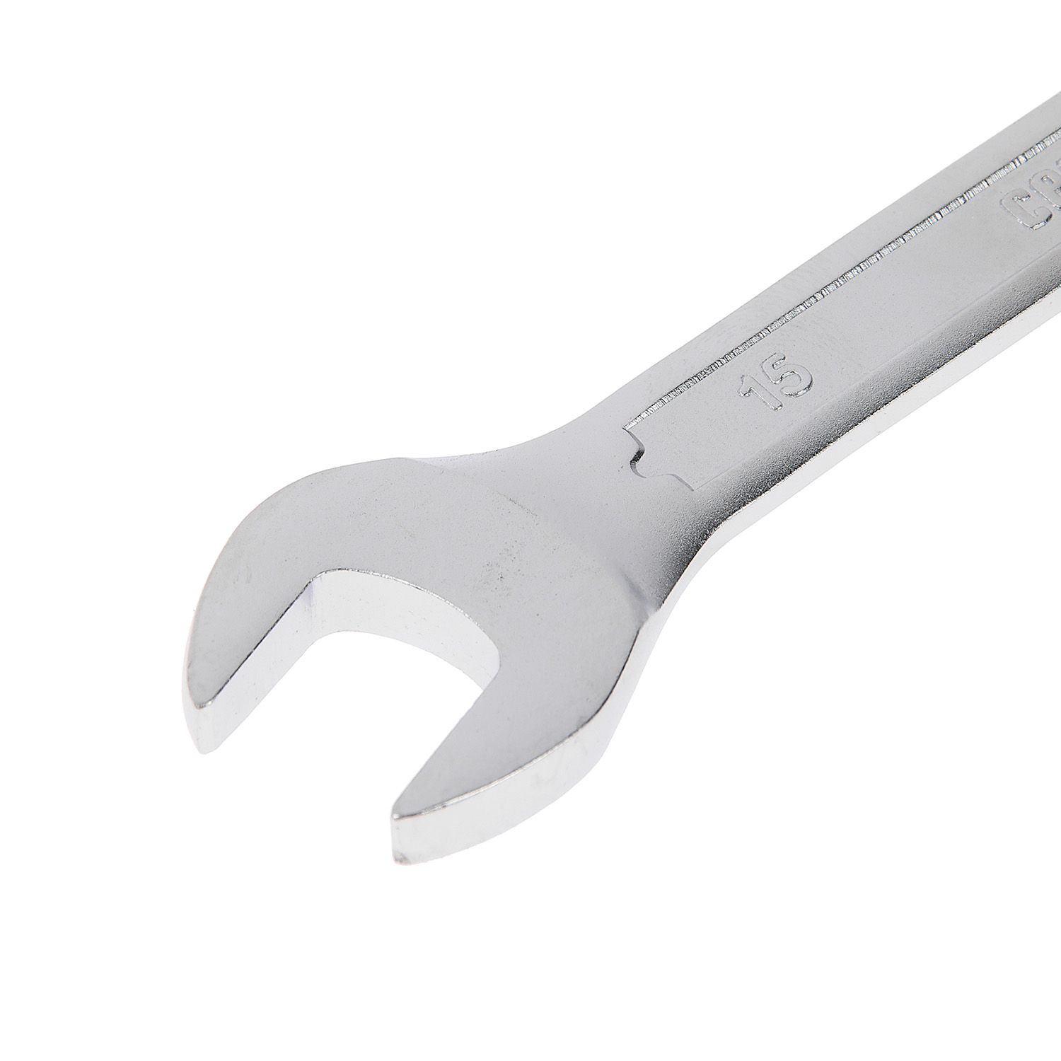 Ключ комбинированный 15мм холодный штамп CrV (70150) СЕРВИС КЛЮЧ *1/20/200