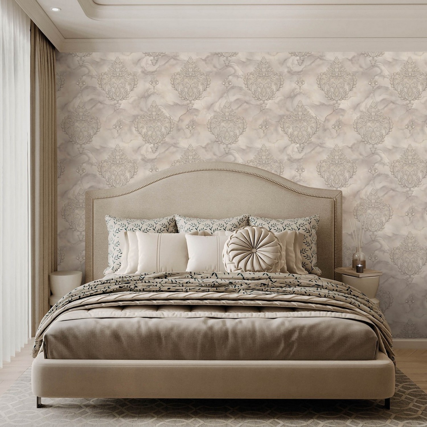 Обои флиз. Артекс Кружево (св.-беж.) 11144-02 10х1.06м  *1/6