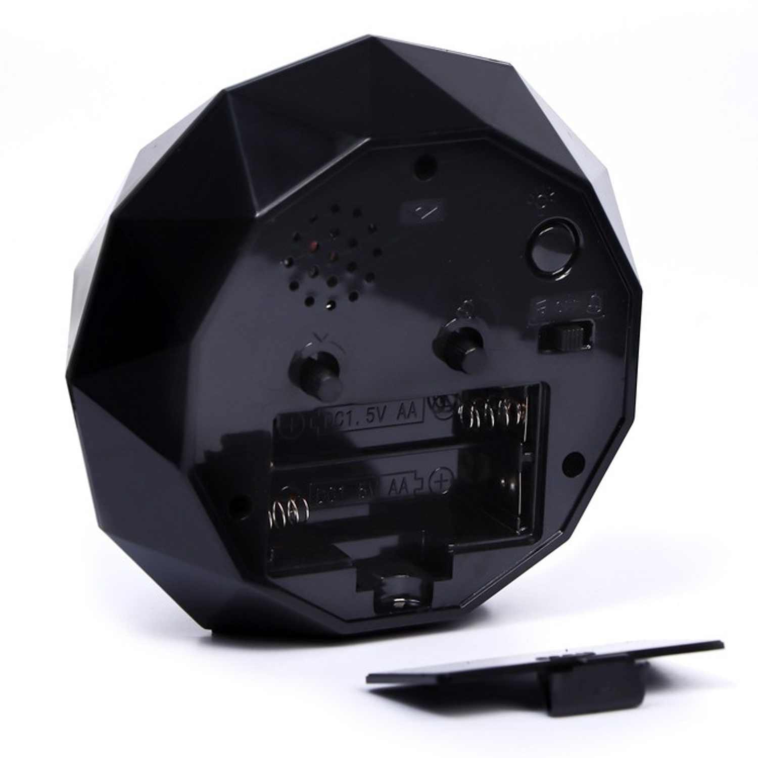 Будильник плавный ход, 2 мелодии, подсветка, d-13 см  9896457