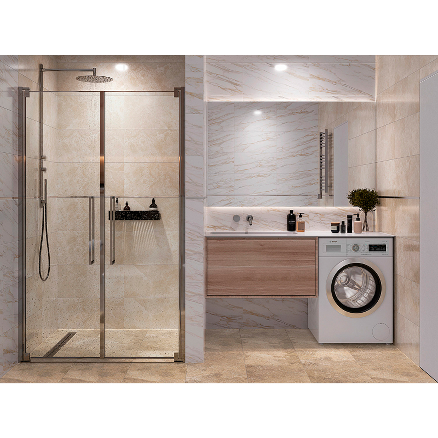 Плитка настенная Surprise бежевая 300*600*9 GT194VG Global tile *1,62кв.м/58,32