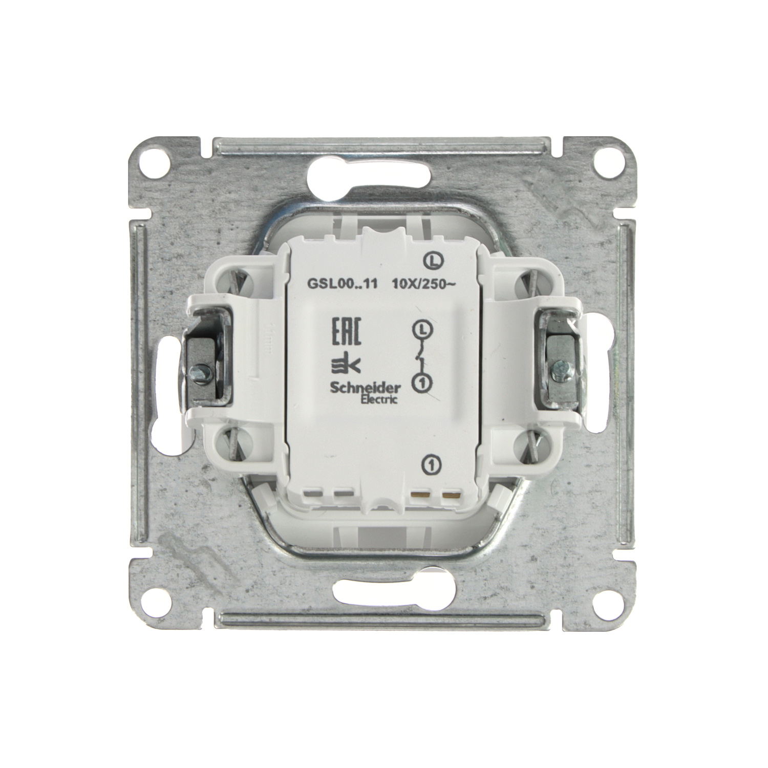 Механизм выключателя "Glossa" 1-кл. белый GSL000111 *1/20