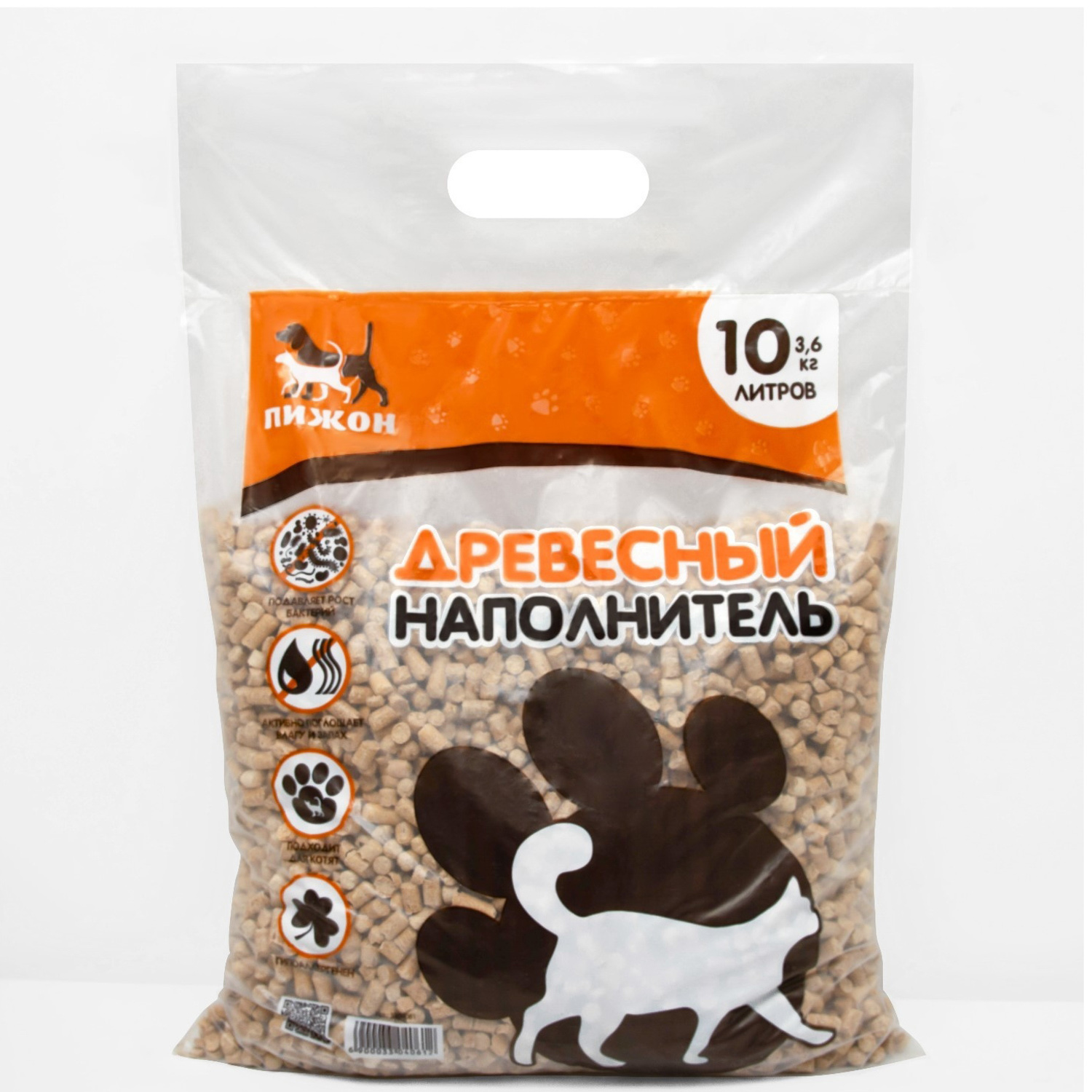 Наполнитель древесный "Пижон" 10л      3304061 Наполнитель древесный "Пижон" 10л      3304061