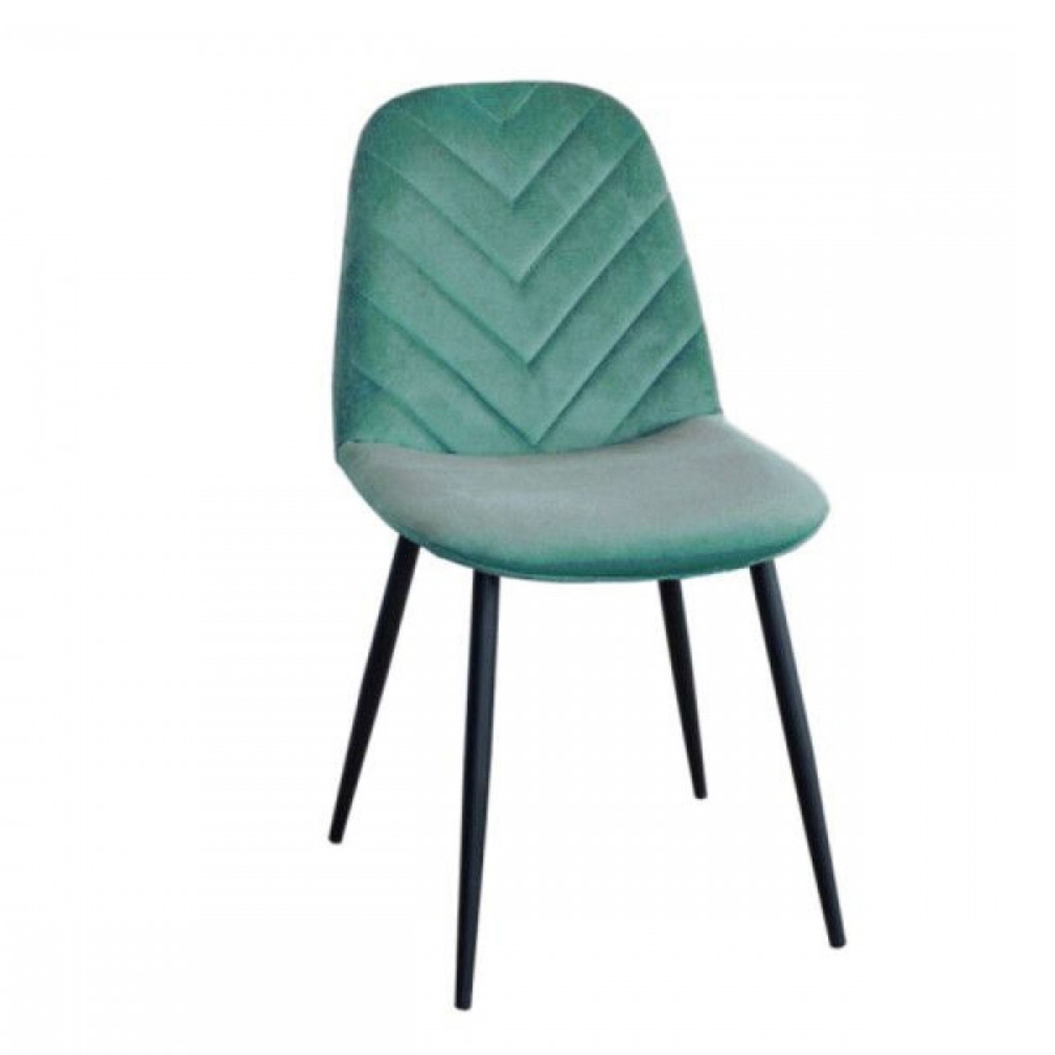 Стул FORPOST Малибу 44x84x38 см, велюр конфетти аквамарин, голубой