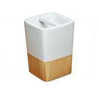 Стакан для зубных щеток Delphinium Сандал полирезина 106109 *1/24