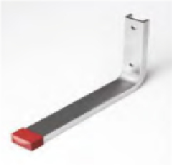 Крючок настенный прямой алюминиевый 145х220 (распределенная нагрузка до 10кг) КН 06.10.01л *10