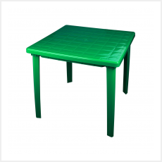 Стол пластм. квадратный 800х800мм, выс.740мм Зеленый М2596 (ЗПИ "Альтернатива") *1