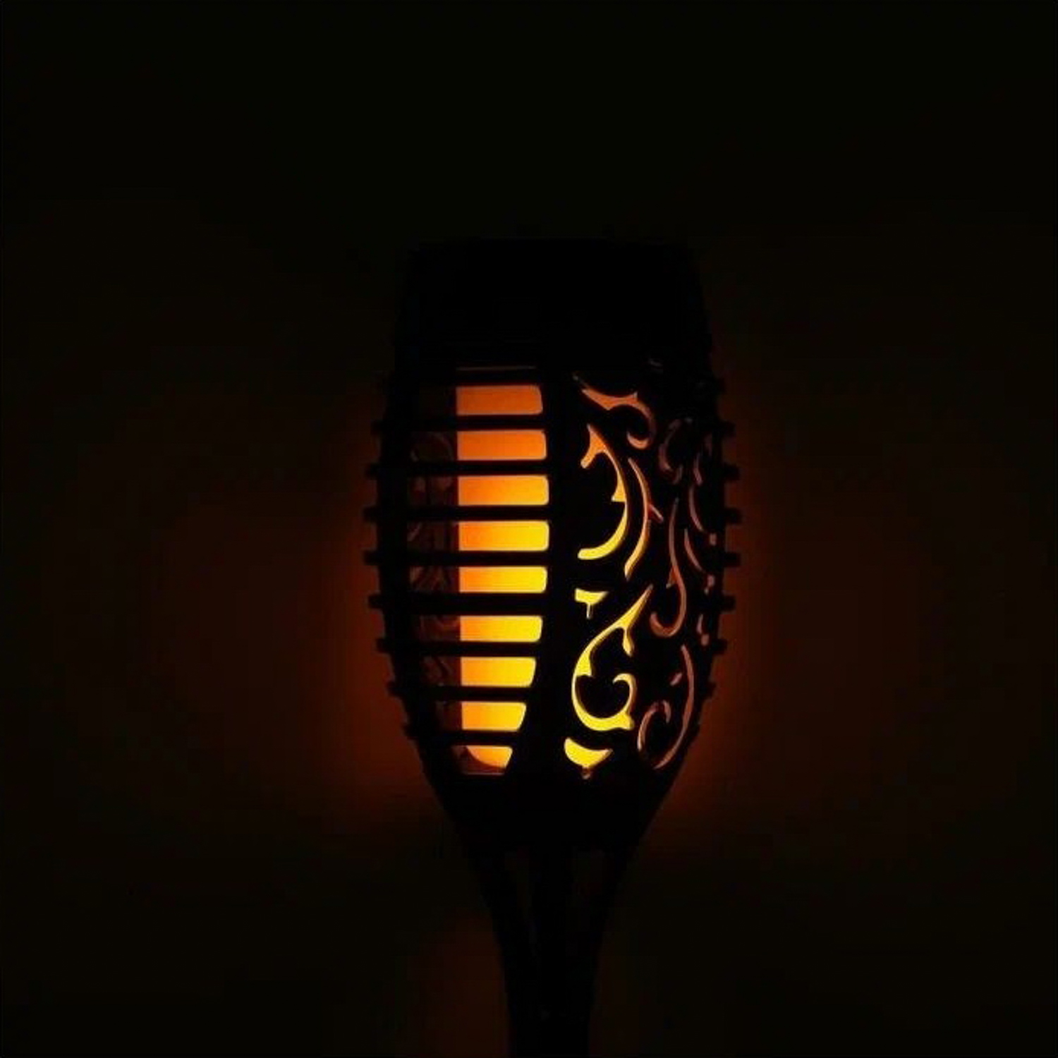 яяяСветильник-факел уличный, 12 LED, солнечная батарея, эффет горящего огня, 50 см, d-7,5 см  5396861