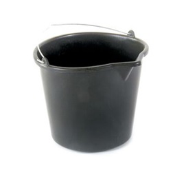 Ведро строительное 5 л Мультипласт, металлическая ручка, слив, пластик