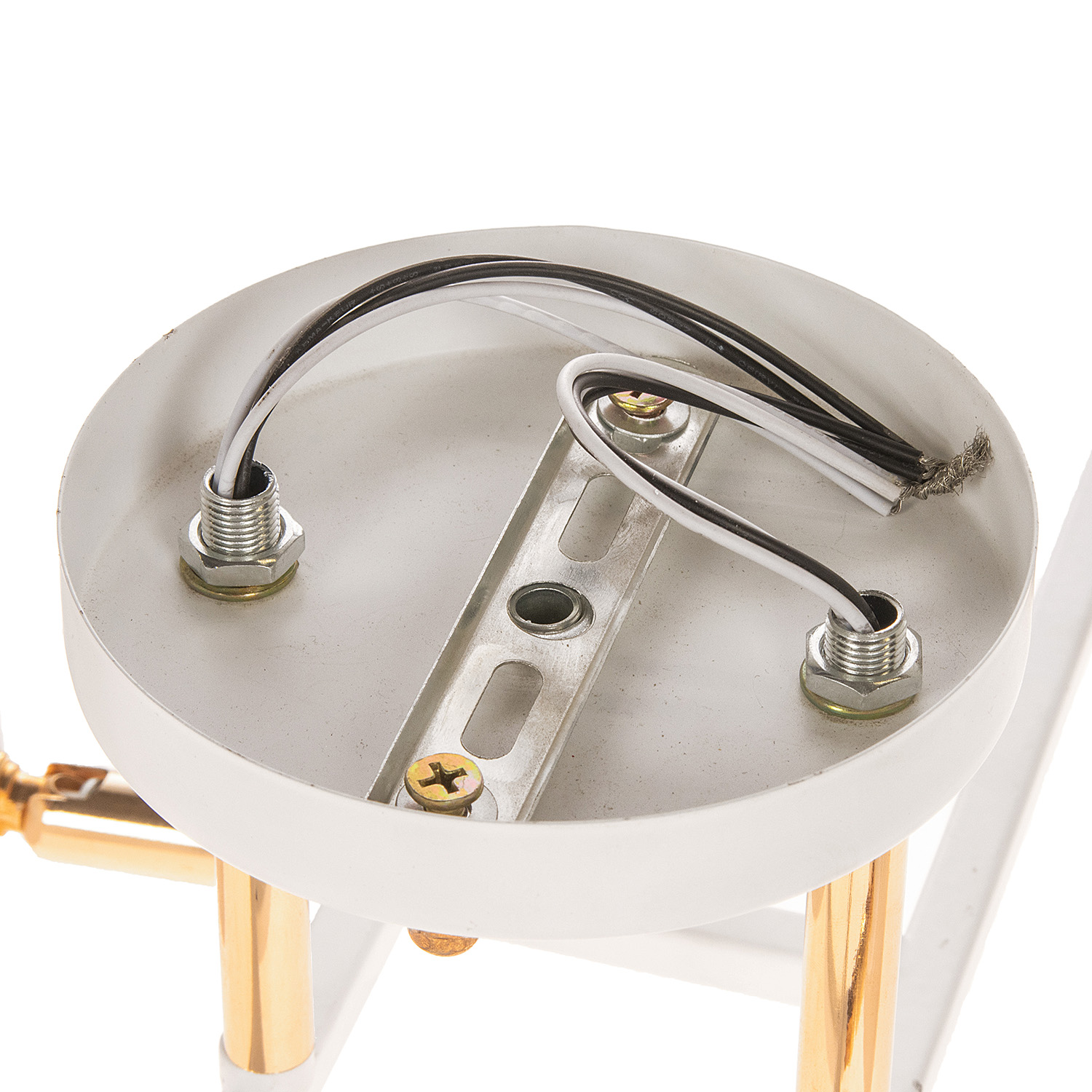 Люстра "Камелия" 4хЕ27 40Вт бело-золотой 56х56х27см 9408299 S=12м2