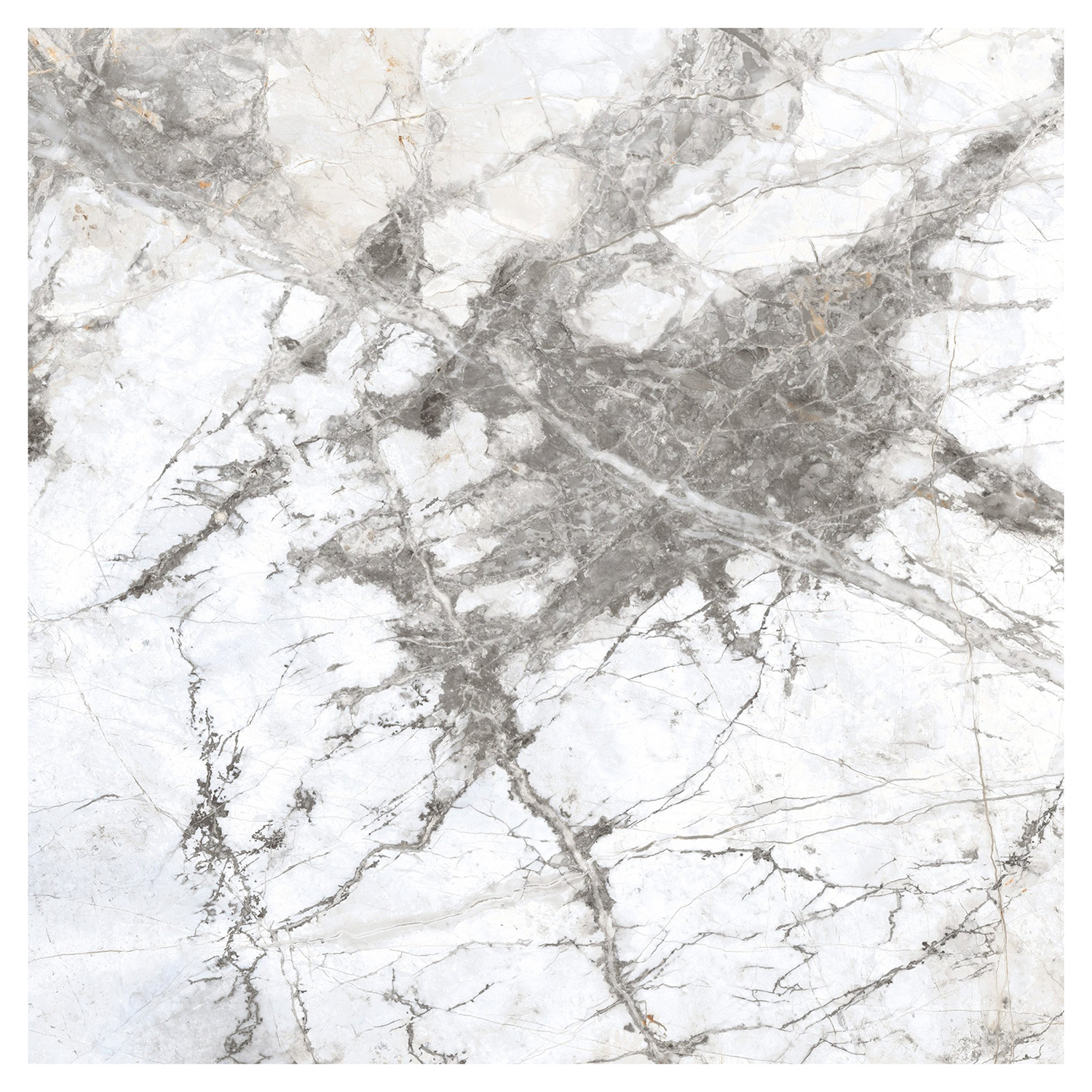 Керамогранит 1.44 м² Global Tile Gabriel GT60605703PR, 600х600х8.5 мм, полированный, белый