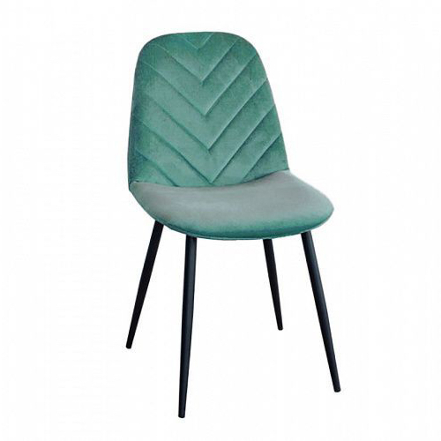 Стул FORPOST Малибу 44x84x38 см, велюр конфетти аквамарин, голубой