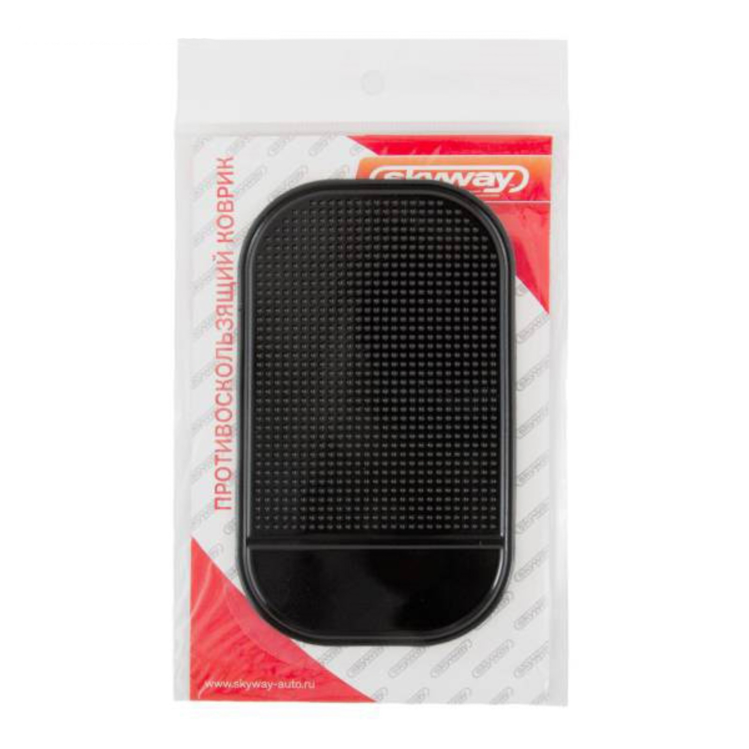 яяяКоврик противоскользящий на панель Skyway 140*80 мм, Черный, S00401004  4537842