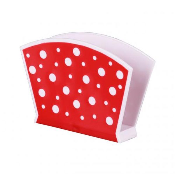 Салфетница пластм. "Горошек" красно-белая М3690 (Октябрьский) *1/25 Салфетница пластм. "Горошек" красно-белая М3690 (Октябрьский) *1/25