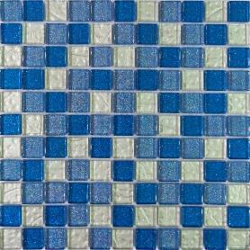 Мозаика 30х30 см Гранит Холл LGDHIK 004, 0.09 м², стекло, синий