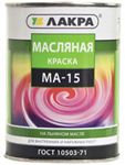 Краска масляная МА-15 голубая 0,9 кг Лакра *1/10/590