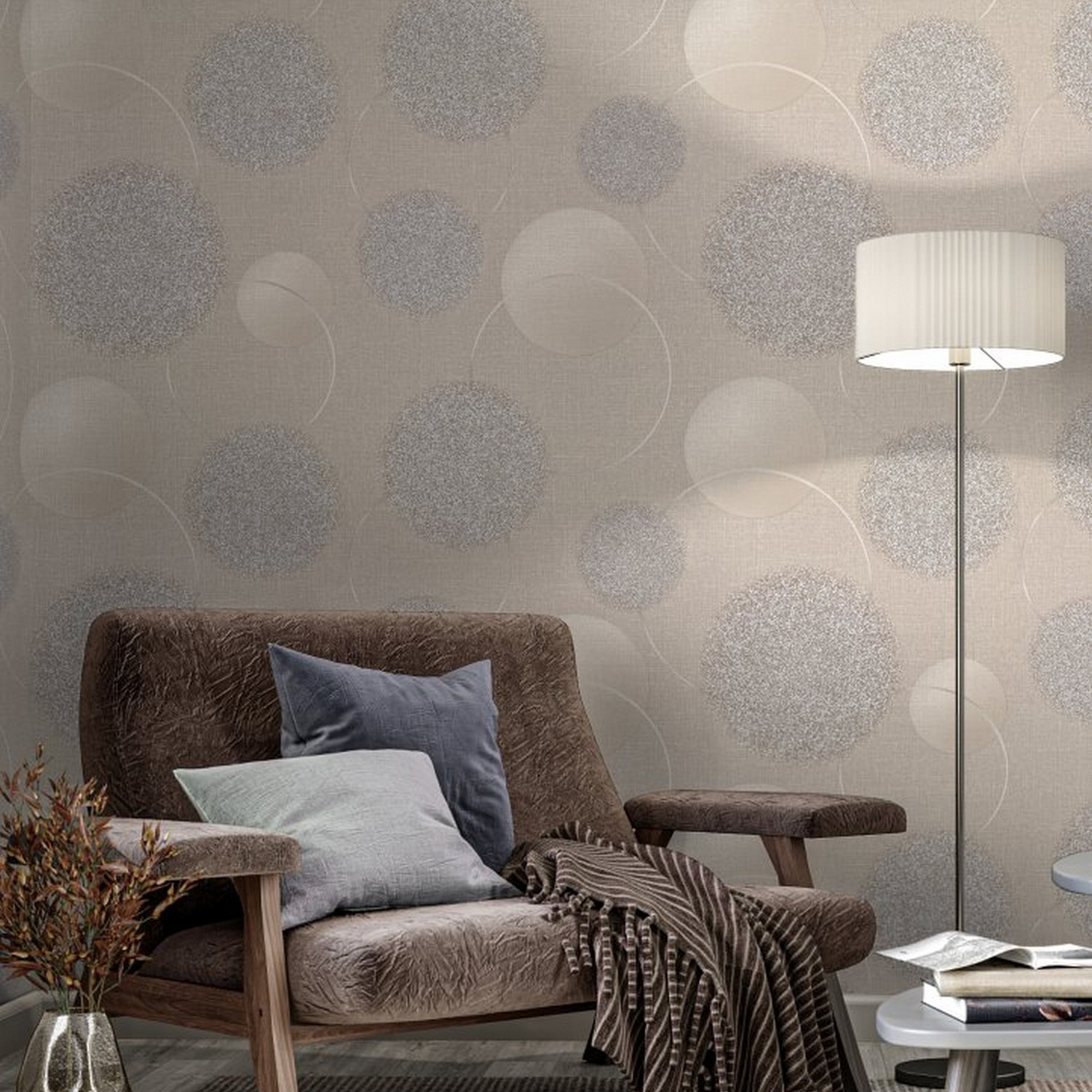 Обои флиз "Палитра" Oliver 2 (беж.) VV72496-22 1,06*10м *1/6