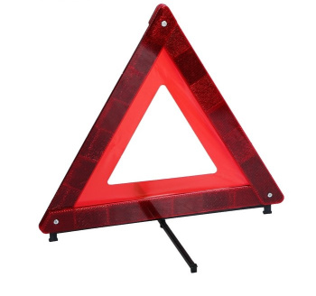 Знак аварийной остановки TORSO, оракал из флуоресцентной пленки, в пластмассовом футляре 3664433