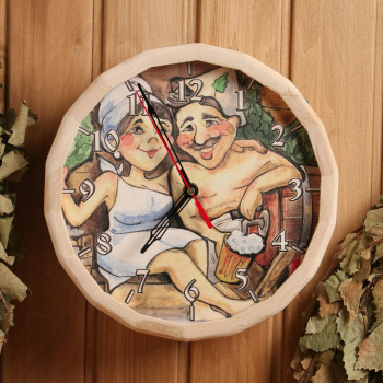 Часы банные "№4" с рисунком 7102680