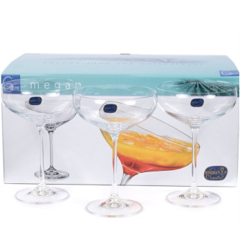 Набор бокалов для шампанского 290 мл Crystalex Bohemia Меган, 6 шт., стекло