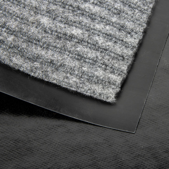 Коврик влаговпитывающий 60*90 см ребристый серый "KOVROFF" (арт.20302) *1/10 (МШ16)