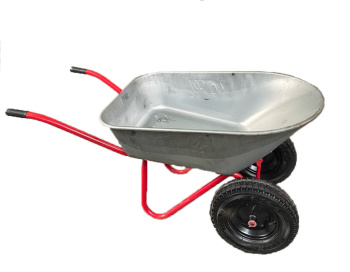 Тачка строительная двухколесная (350кг,150л,толщ.кузова 1мм,колесо 4.80/4.00х80,D20) *1